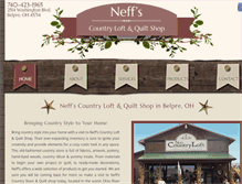 Tablet Screenshot of neffscountryloft.com